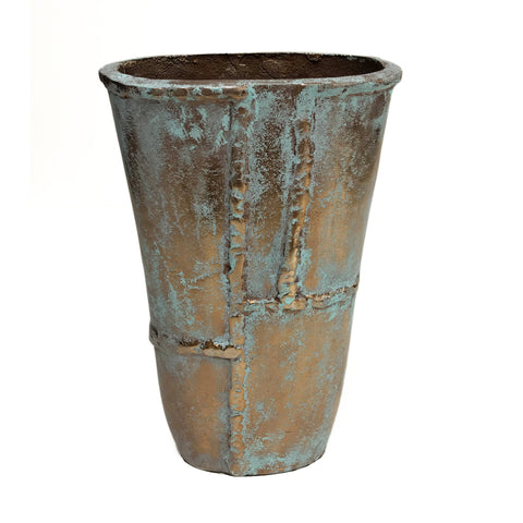 Medium Caribbean Copper Oval Vase