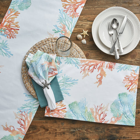 Coral Reef Table Runner -4pc napkins